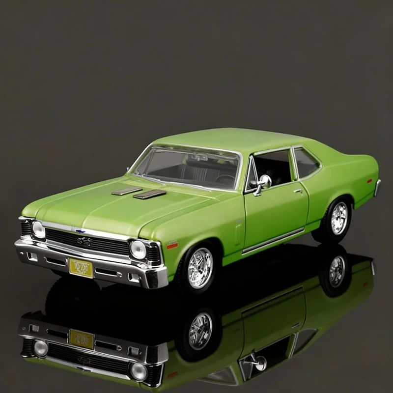 1970 Chevrolet Nova SS Diecast Model in Green 4 1970 Chevrolet Nova SS Diecast Model in Green - Image 4