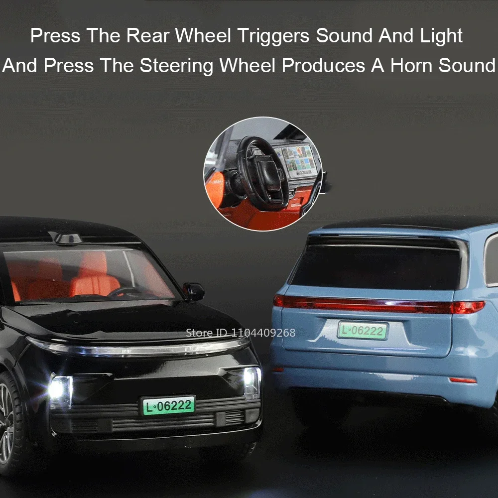 1:24 Li Auto L9 Diecast Model Car 2 1:24 Li Auto L9 Diecast Model Car - Image 2