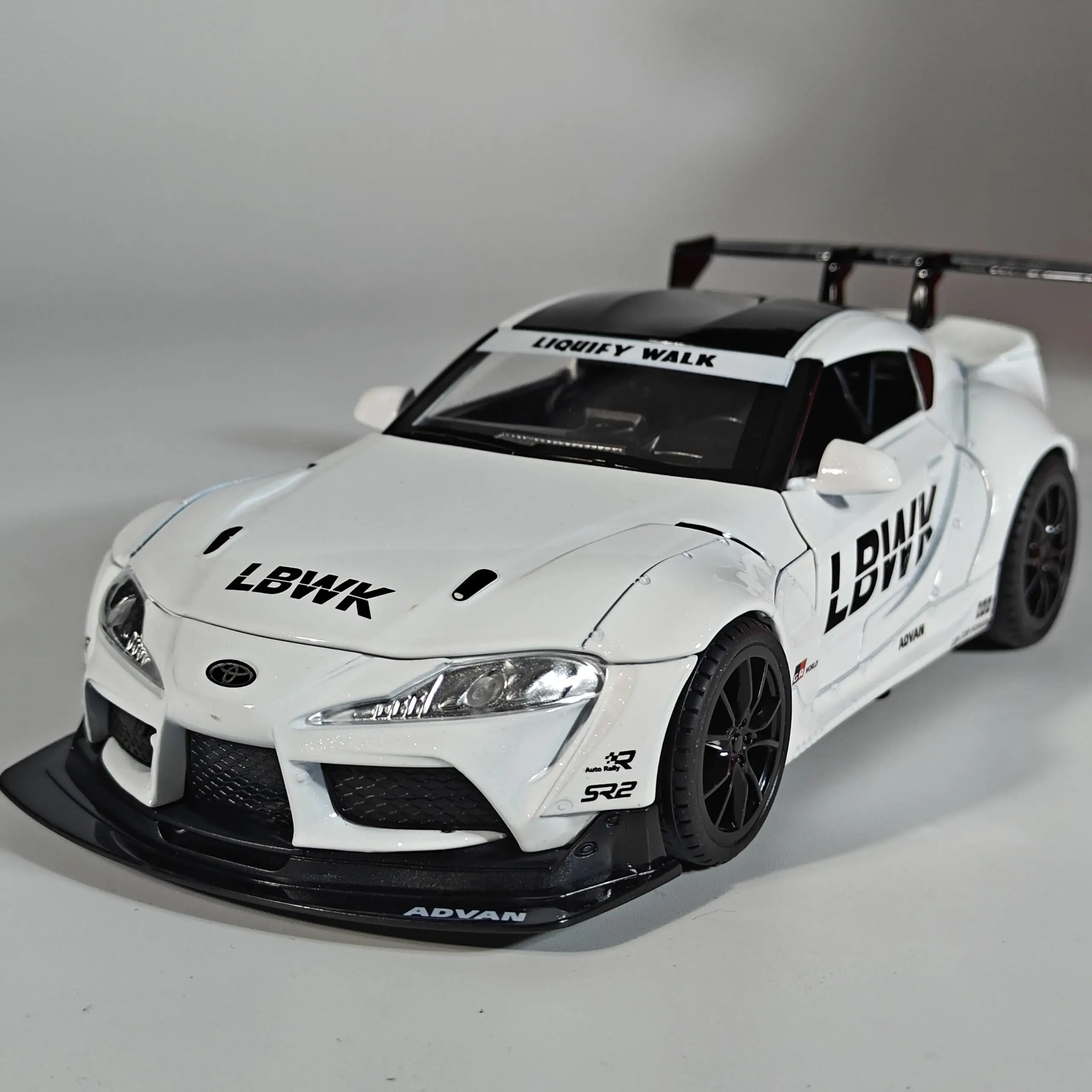 White 1:22 Toyota Supra Racing Model 2 White 1:22 Toyota Supra Racing Model - Image 2
