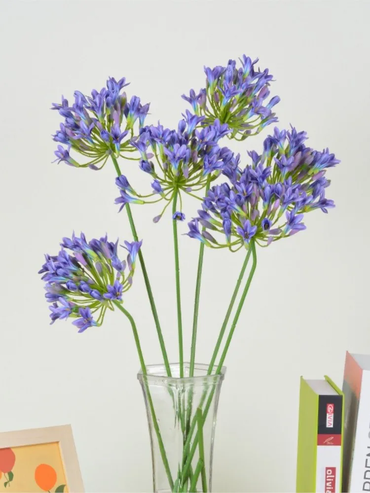 Luxury Artificial African Agapanthus Branch in Vivid Colors 2 Luxury Artificial African Agapanthus Branch in Vivid Colors - Image 2