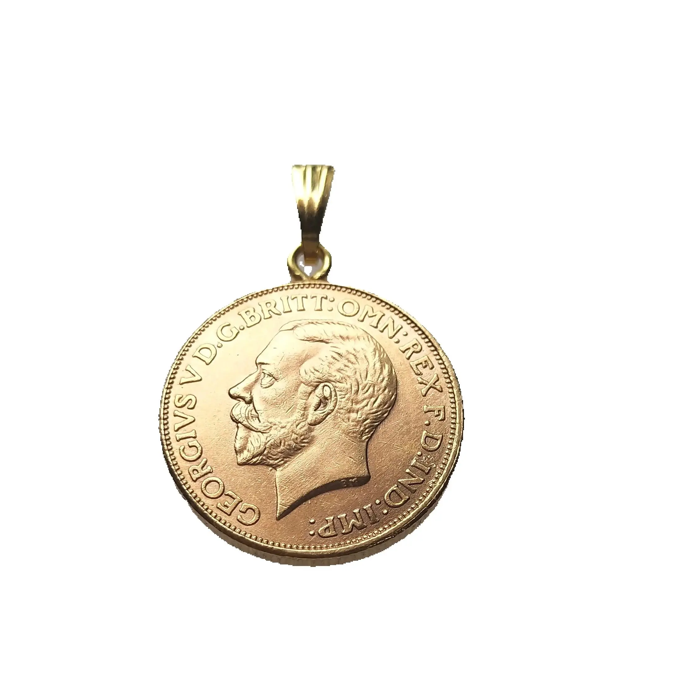 Vintage 1911 British Sovereign Coin Pendant 6 Vintage 1911 British Sovereign Coin Pendant - Image 6