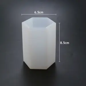 Silicone Candle Mold 6x10cm Hexagonal & Cylindrical 16 S85c265a688a04957a00928c4dc922b548