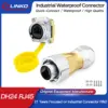 Outdoor Rugged IP67 Yellow RJ45 Ethernet Connector