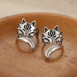 Silver Fox Clip Earrings for Women 7 S85f5fb4ca9014d21a14c63ff42e41cd8U