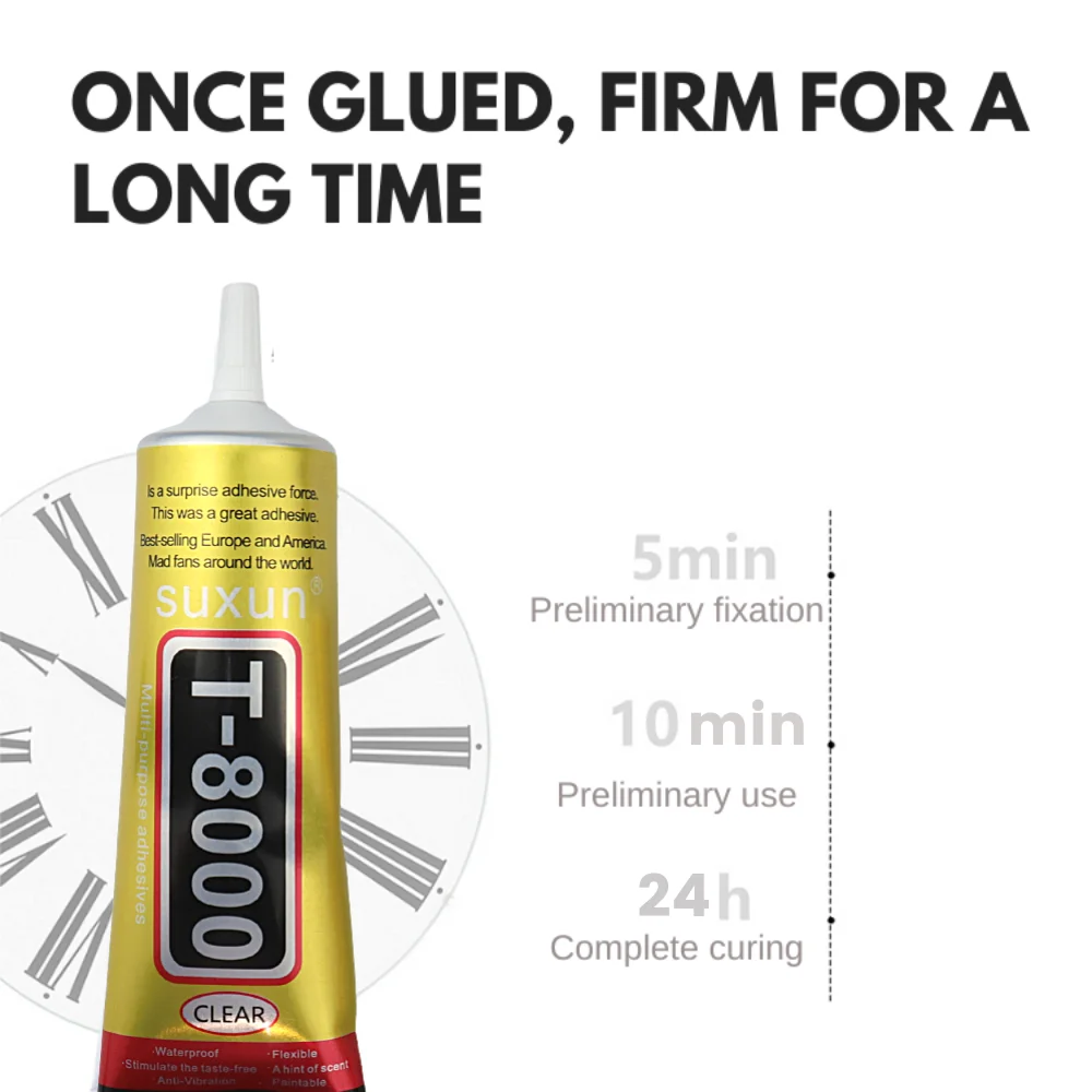 SUXUN T8000 Clear Contact Adhesive 3 Sizes 3 SUXUN T8000 Clear Contact Adhesive 3 Sizes - Image 3