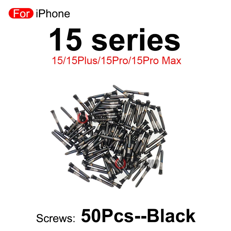 Set of 50 Black Screws for iPhone 15 Series 8 Set of 50 Black Screws for iPhone 15 Series - Image 8