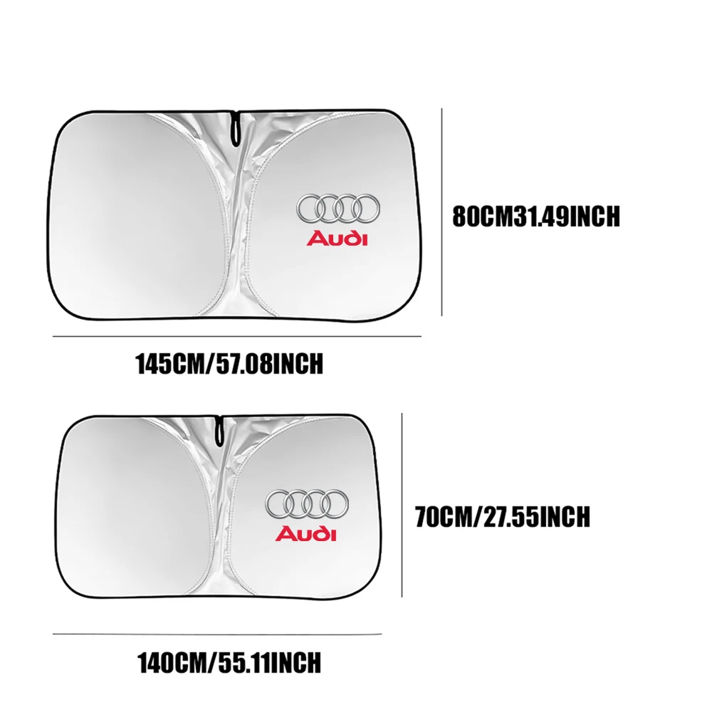 Foldable Car Sunshade 145x80cm for Vehicles 4 Foldable Car Sunshade 145x80cm for Vehicles - Image 4