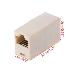 White RJ45 Ethernet Coupler for Cat6/Cat6e 10 S863b3ea3bebd455b975994d19cc8cb2cE