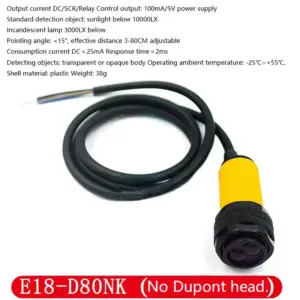 E18-D80NK Infrared Obstacle Sensor 3-80cm 5 S863c71b29fed40138ed4c768cd234d84M