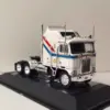 White & Blue Kenworth K100 Diecast Truck Model