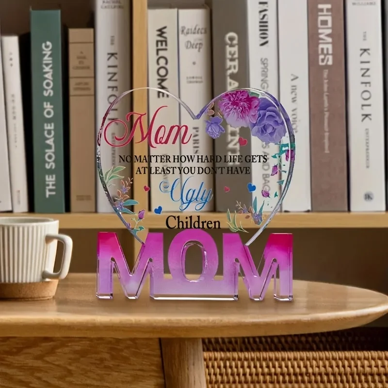 Heart-Shaped Acrylic Wall Decor for Moms 4 Heart-Shaped Acrylic Wall Decor for Moms - Image 4