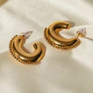 Stainless Steel Gold Hoop Earrings 15g 10 S86756c4933a847948000830ee75b8268d