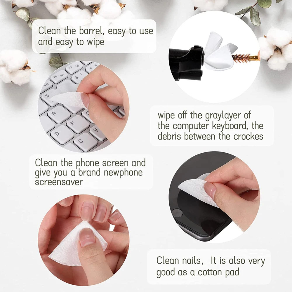 Firearm Cleaning Patches Set, 200 or 500 Pieces 3 Firearm Cleaning Patches Set, 200 or 500 Pieces - Image 3