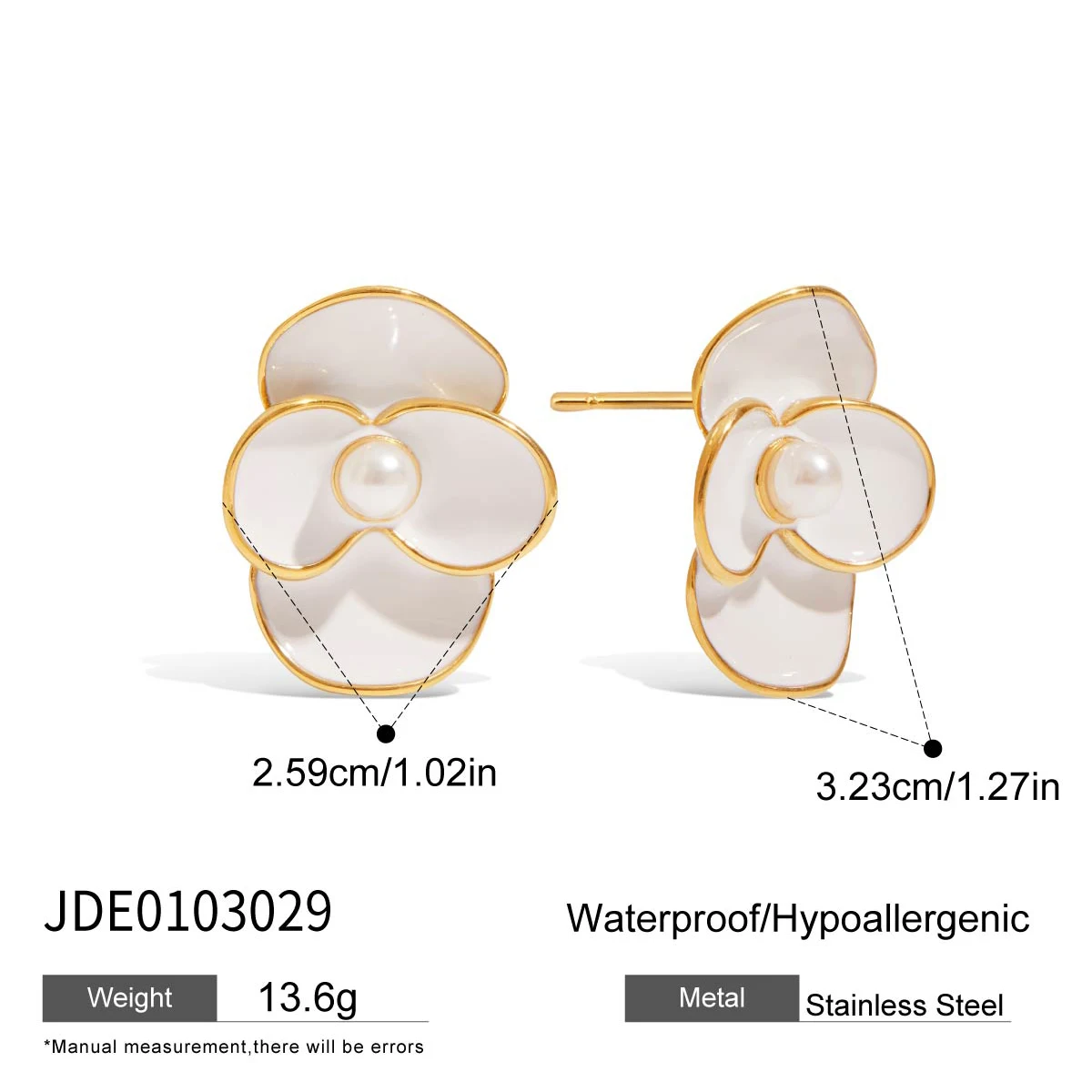 Elegant Stainless Steel Floral Drop Earrings 7 Elegant Stainless Steel Floral Drop Earrings - Image 7