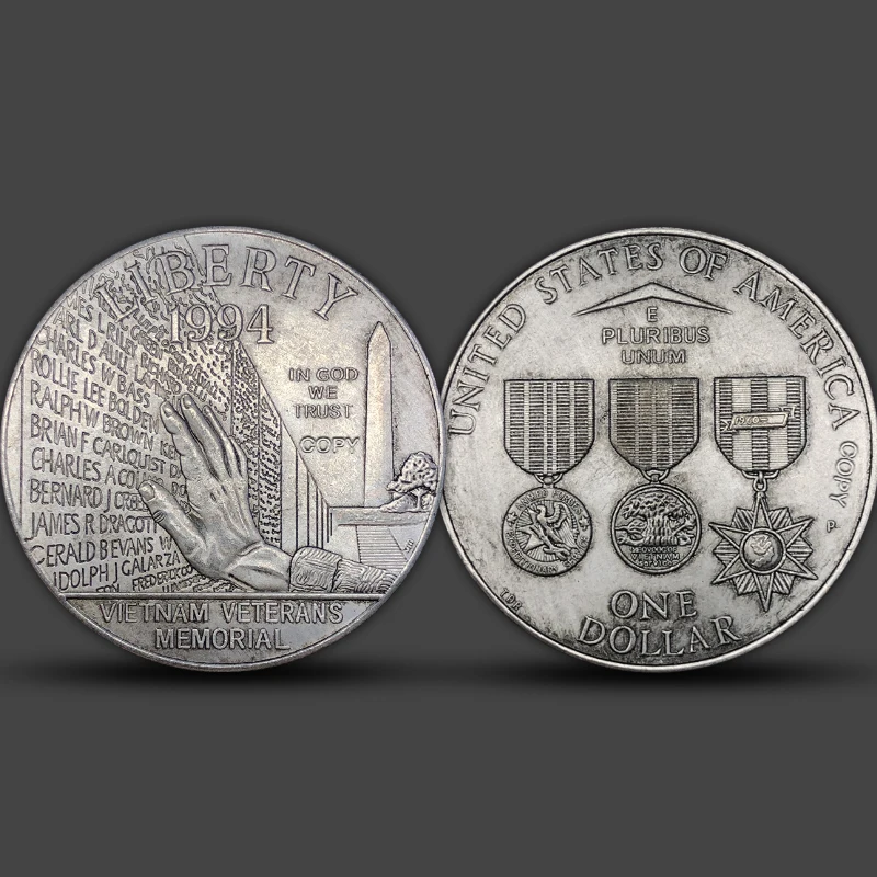 Vietnam Memorial Copper Commemorative Coin 38mm 7 Vietnam Memorial Copper Commemorative Coin 38mm - Image 7