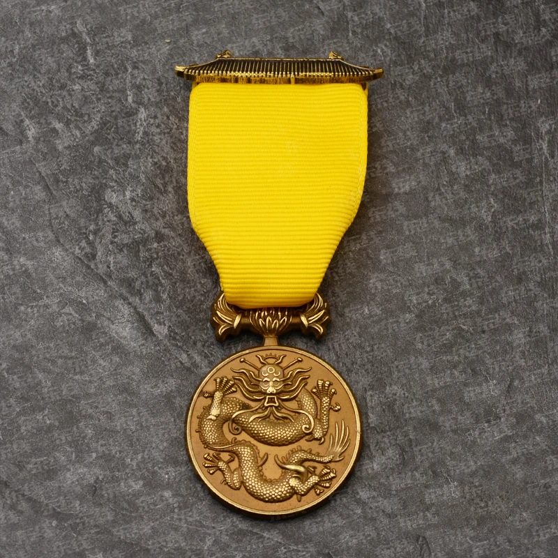 British Patriotic Copper Badge with Embossed Dragon 2 British Patriotic Copper Badge with Embossed Dragon - Image 2