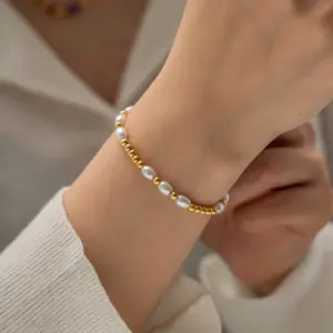 Elegant Stainless Steel White Pearl Bracelet 12 S86f1bc3bfe924da788b0ff5e7376adc6Q