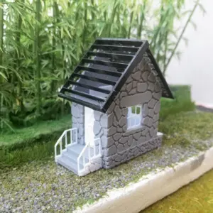 1/87 HO Scale Rustic Stone House Model 8 S874ba18cdc8c4f129e0d3fa4aa48914aZ