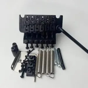 Black Floyd Rose Tremolo Bridge System 11 S87674c4df76e4d8a80b5aaf411feec98j