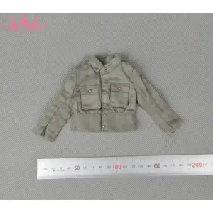 WWII Light Green Action Figure Coat for Collectors 10 S87735dc660b24ff584b819f0fa2fc082L
