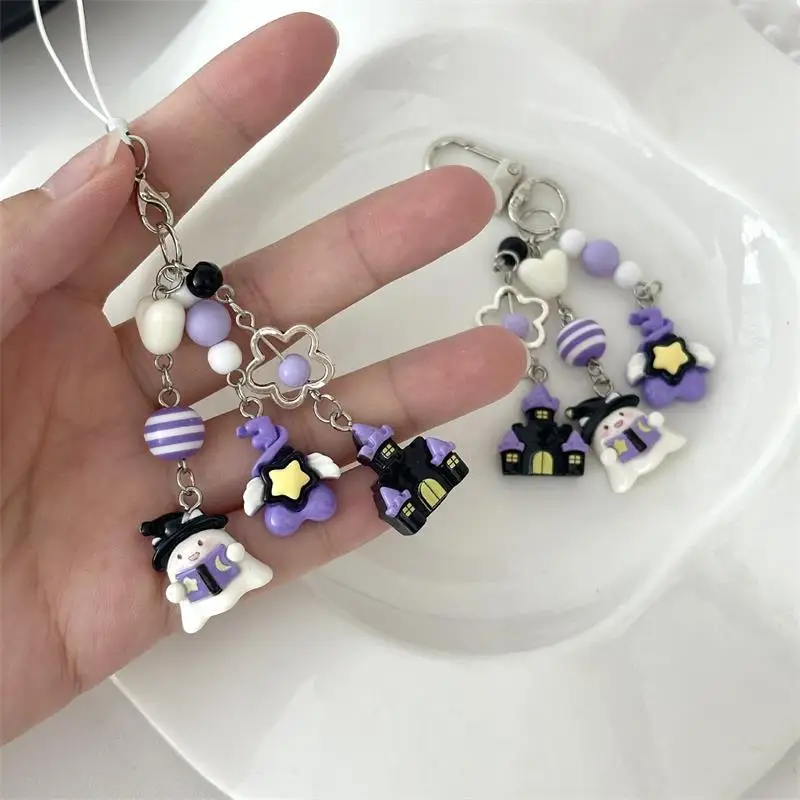 Halloween Ghost Keychain with Beads 4 Halloween Ghost Keychain with Beads - Image 4