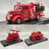 Vintage French and British Fire Truck Diecast Model