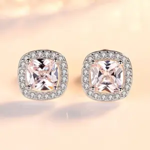 Sterling Silver Round Earrings with Cubic Zirconia 14 S879dfc6a470841b7b2f0b9779288fabdt