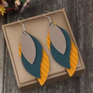 Vintage S-Shaped Leaf Dangle Earrings 7 S87b83a675ef84047922ea5ab116d4930e