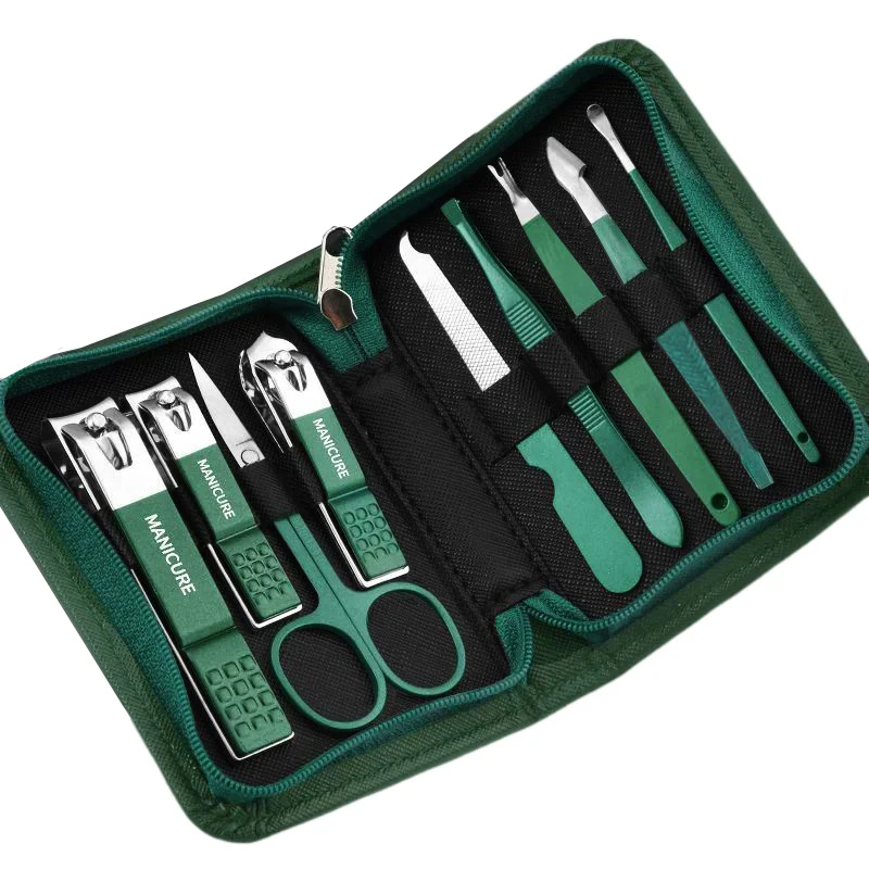 Stainless Steel Green Nail Care Set (6 or 9-Piece) 6 Stainless Steel Green Nail Care Set (6 or 9-Piece) - Image 6