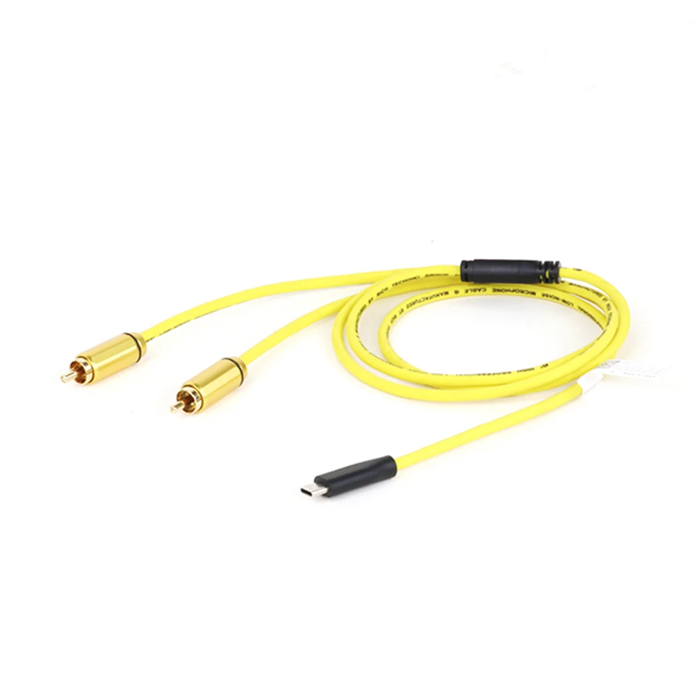 Vibrant Purple USB C to Dual RCA Cable 1m/2m 4 Vibrant Purple USB C to Dual RCA Cable 1m/2m - Image 4