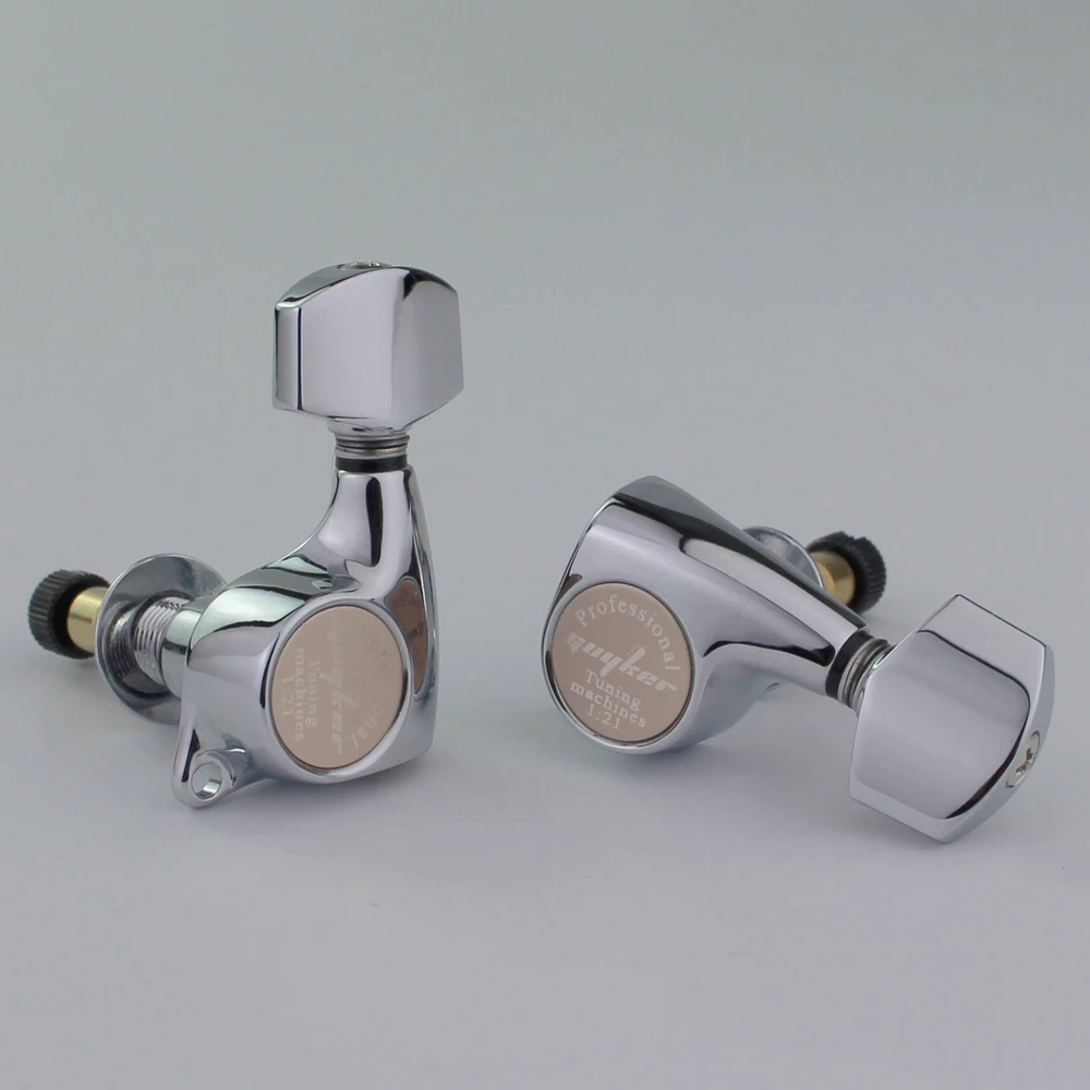 Chrome Locking Tuners for LP and SG Guitars 6 Chrome Locking Tuners for LP and SG Guitars - Image 6