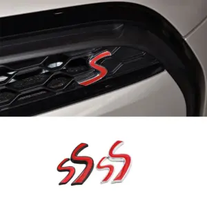 Mini Cooper S Emblem in Metallic Finish 14 S87f2a6922f3049969c6b69c658c83db8q