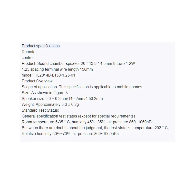 Ultra-Thin 8Ω Cavity Speaker for Devices 6 Ultra-Thin 8Ω Cavity Speaker for Devices - Image 6