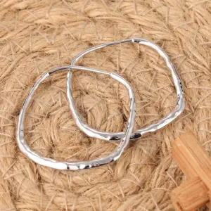 Vintage Silver Hoop Earrings with Geometric Carvings 8 S880632967ee9485689f185c28fd3d0c60