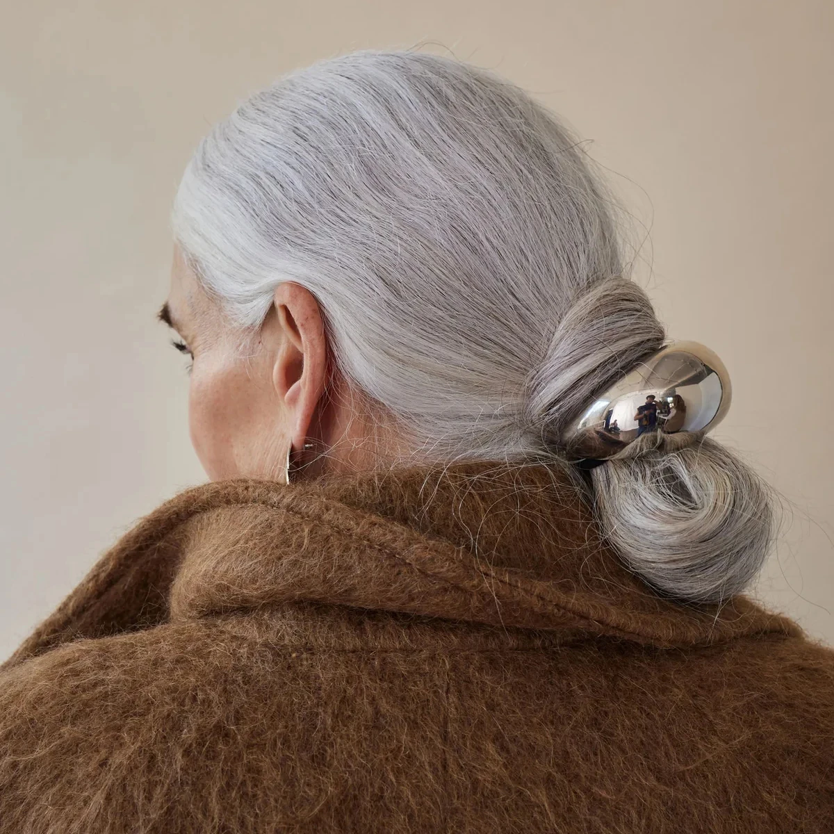 Gold Stainless Steel Double-Layer Hairband 2 Gold Stainless Steel Double-Layer Hairband - Image 2