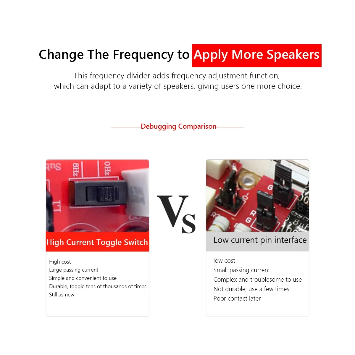 Red 200W Subwoofer Frequency Divider for Speakers 5 Red 200W Subwoofer Frequency Divider for Speakers - Image 5