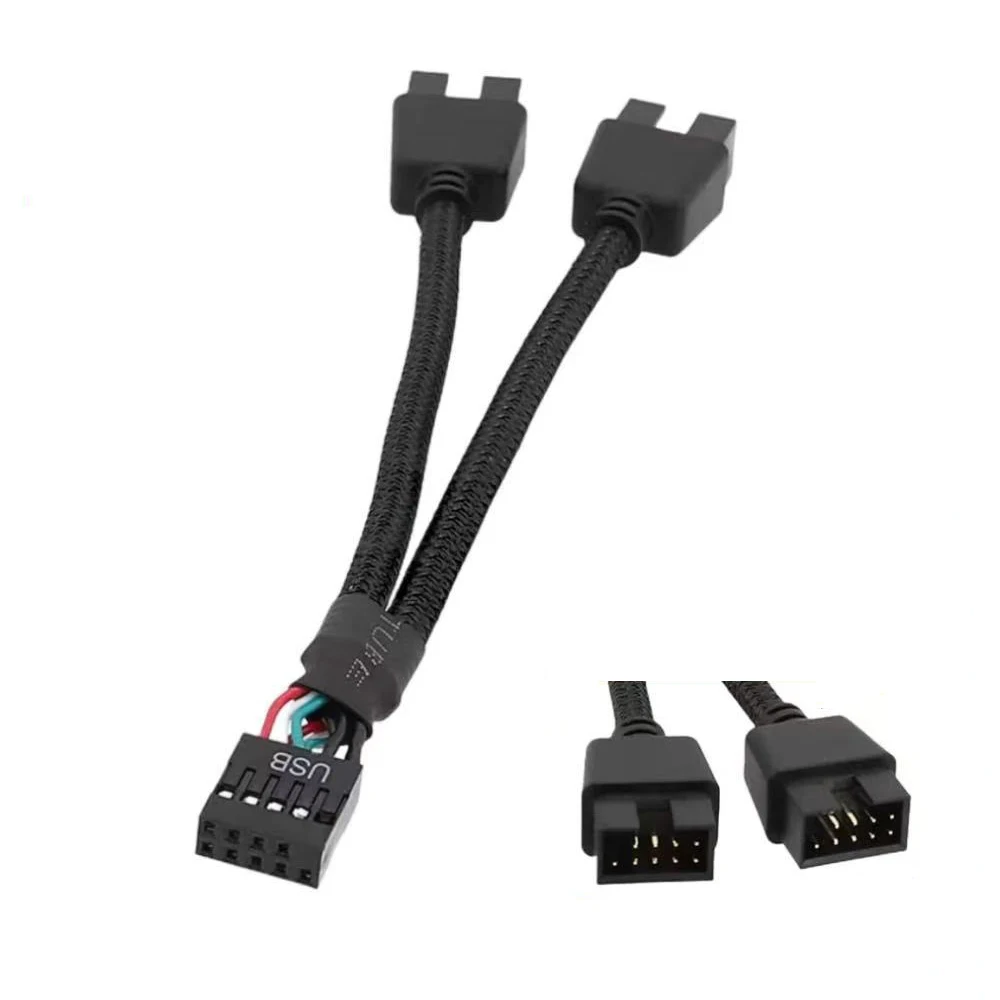 USB 9Pin to Dual 9Pin Data Cable Splitter 6 USB 9Pin to Dual 9Pin Data Cable Splitter - Image 6