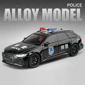 1:24 Audi RS6 Police Model Car 14 S88686400916f405b822de805026f3cb5n