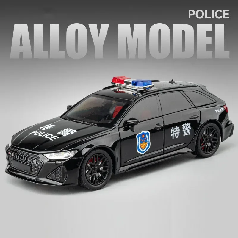 1:24 Audi RS6 Police Model Car 7 1:24 Audi RS6 Police Model Car - Image 7