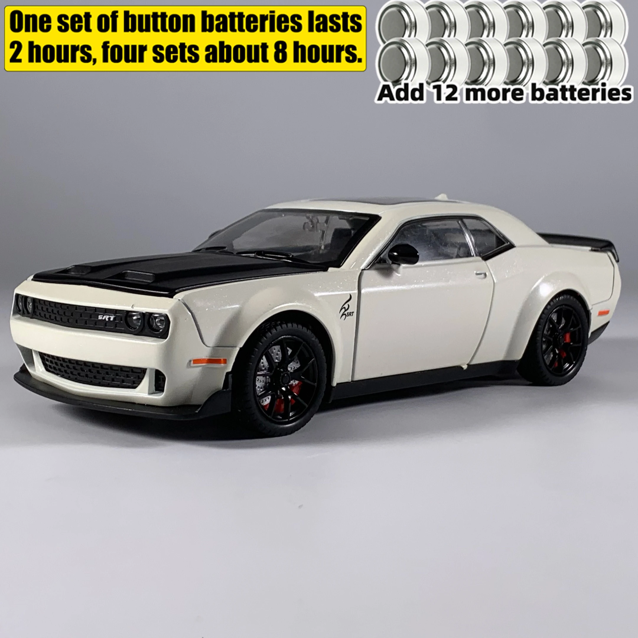 White Dodge Challenger Hellcat Red Eye Model 8 White Dodge Challenger Hellcat Red Eye Model - Image 8