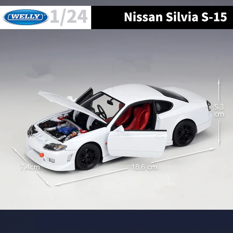 Welly Nissan Silvia S15 Diecast Model 1:24 Scale 4 Welly Nissan Silvia S15 Diecast Model 1:24 Scale - Image 4