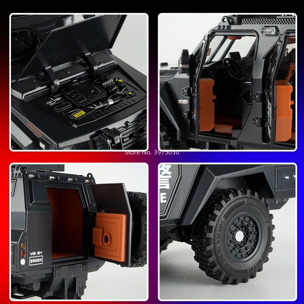 Miniature Police Armored Vehicle Model 1:24 Scale 3 Miniature Police Armored Vehicle Model 1:24 Scale - Image 3
