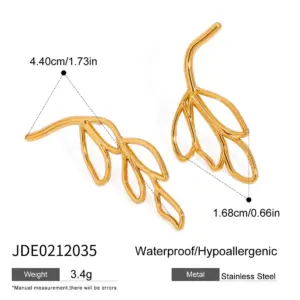 Gold-Tone Stainless Steel Earrings Collection 18 S88a58ee07f1b46a3acb11b626f146c26k