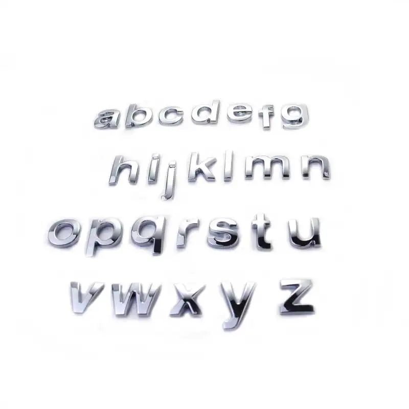 Chrome Lowercase Letter Set for Customization 3 Chrome Lowercase Letter Set for Customization - Image 3