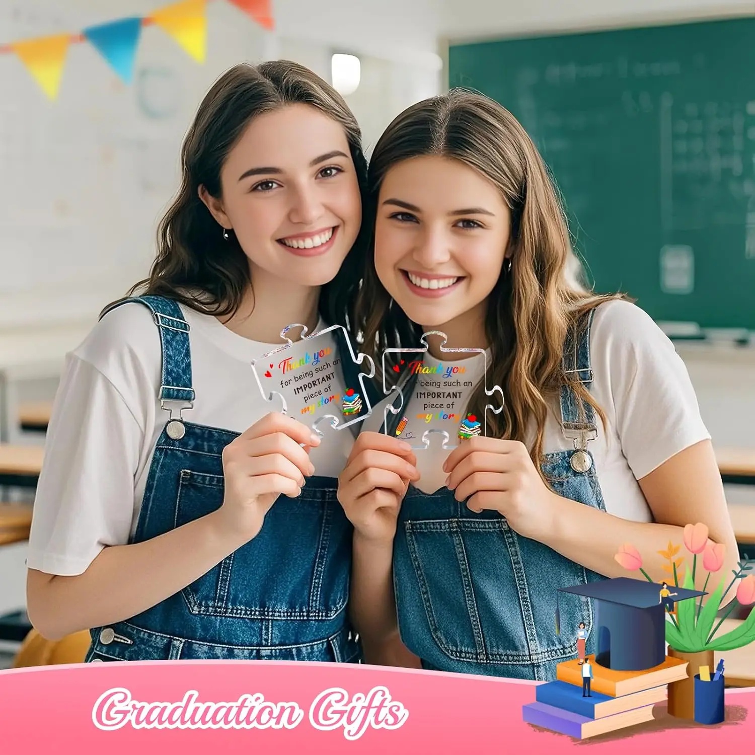 Bright Puzzle Piece Teacher Appreciation Plaque 5 Bright Puzzle Piece Teacher Appreciation Plaque - Image 5