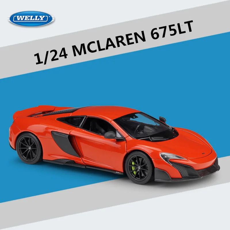 Vibrant Green McLaren 675LT Diecast Model 1:24 Scale 8 Vibrant Green McLaren 675LT Diecast Model 1:24 Scale - Image 8