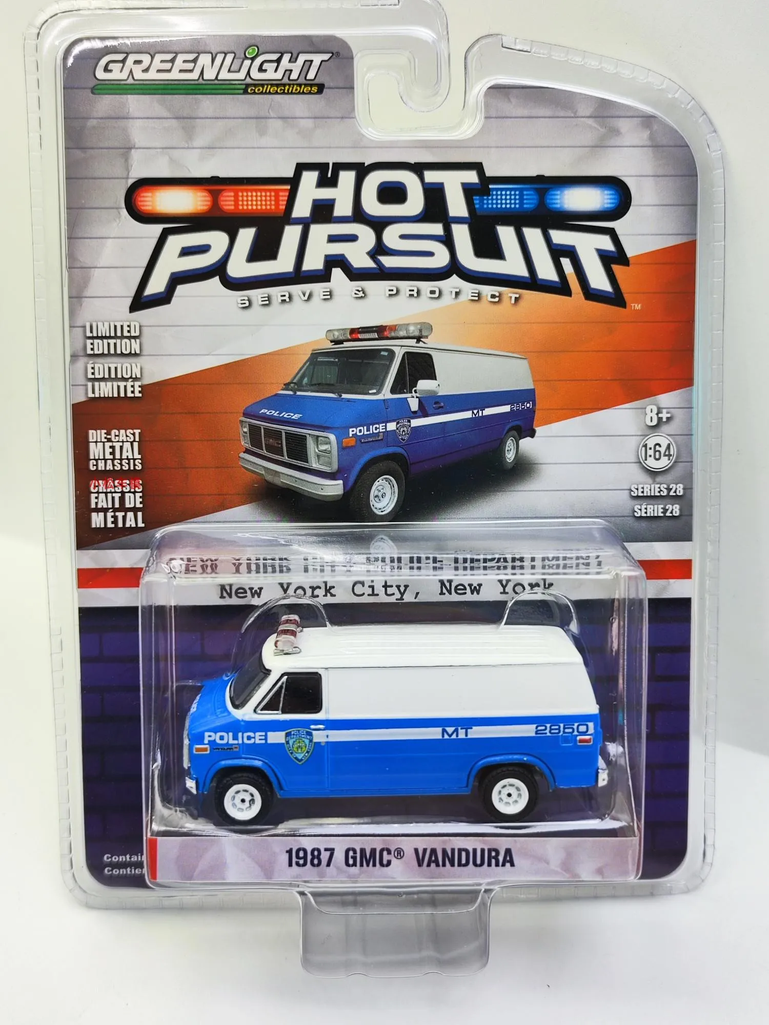 NYPD GMC Vandura Diecast Model 1:64 Scale 5 NYPD GMC Vandura Diecast Model 1:64 Scale - Image 5