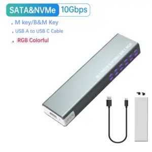 RGB M.2 SSD Enclosure for High-Speed Storage 18 S89119275e487491fadf803a73bf94d4cf