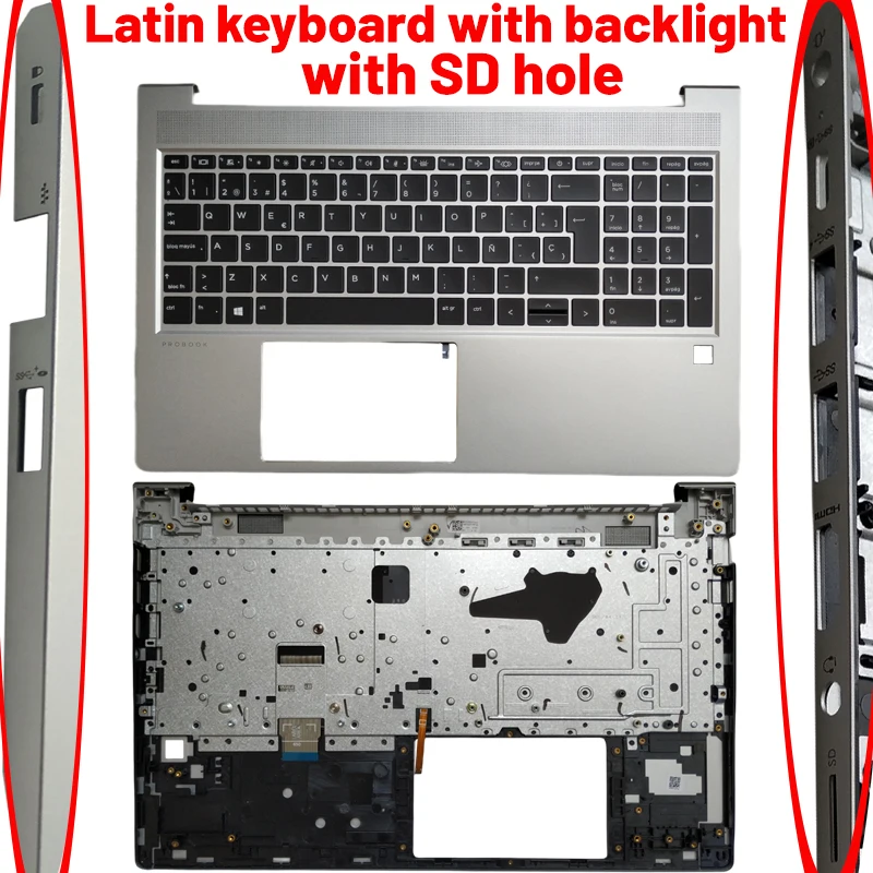 HP Probook 455/450 G8 Top Case Metallic Gray 8 HP Probook 455/450 G8 Top Case Metallic Gray - Image 8