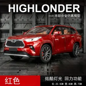 Black Toyota Highlander 1:24 Scale Diecast Model 15 S89256657fbf8401997eff684f2eca4f1G